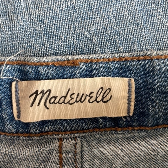 Madewell | Classic Straight Jean, Medium Wash, Distress, 27 - Picture 4 of 13